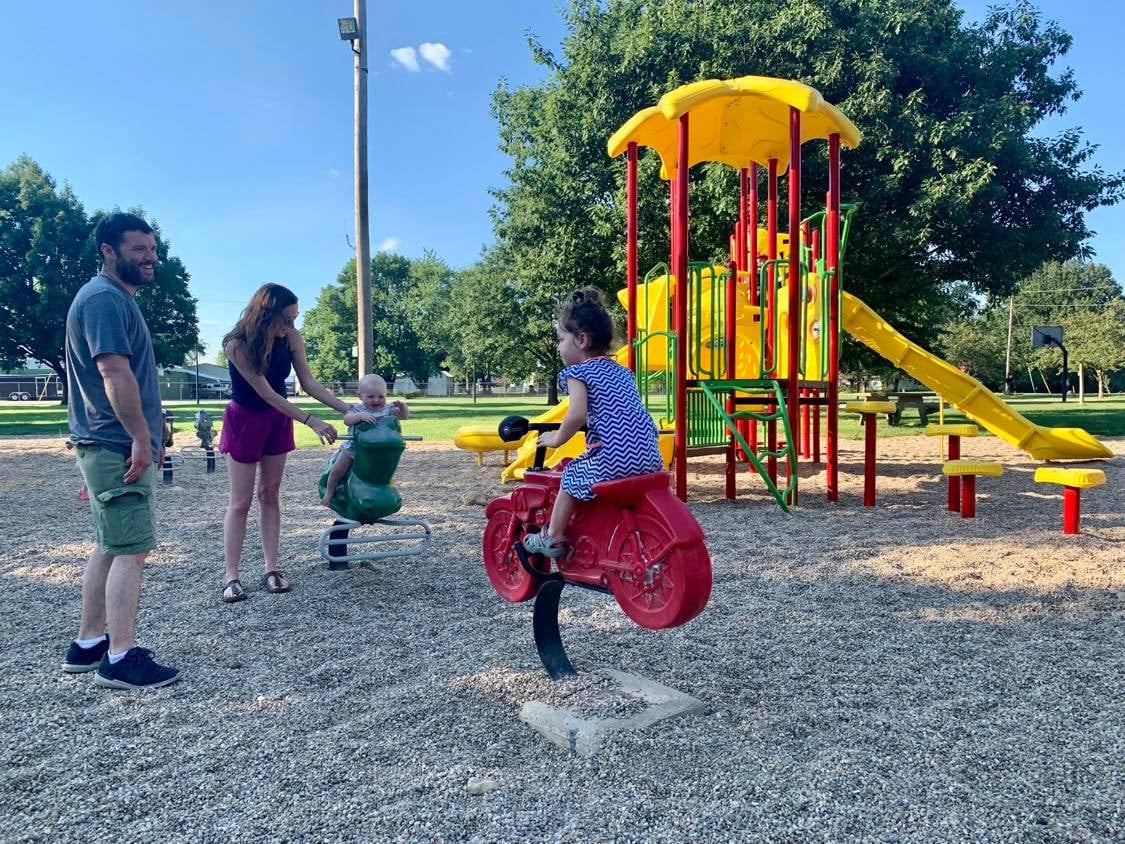 children enjoying the playground