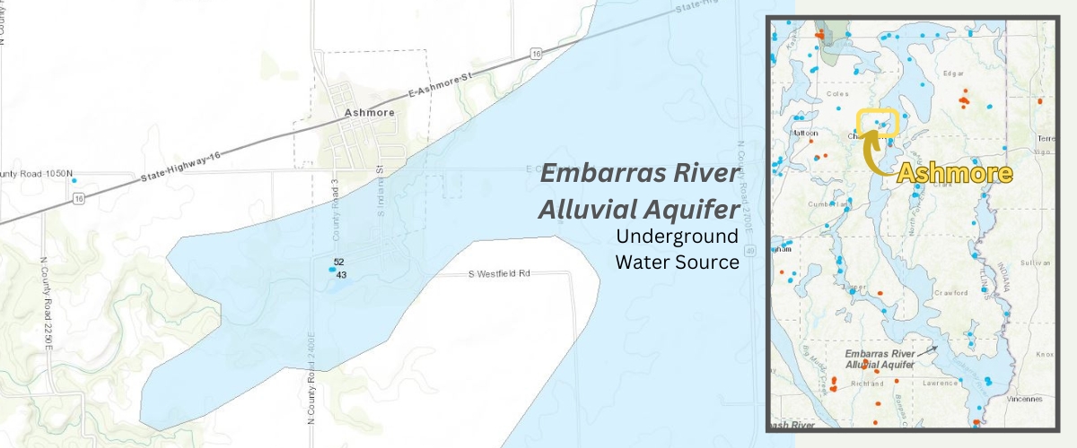 map of aquifer under Ashmore